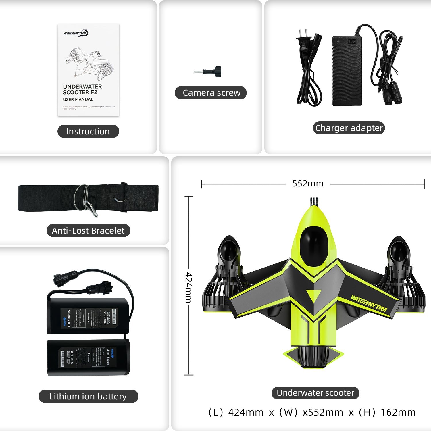 HAVOSPARK S4 Electric Underwater Scooter – Dual 500W Motors, 30m Depth, 2m/s Speed - Image 5