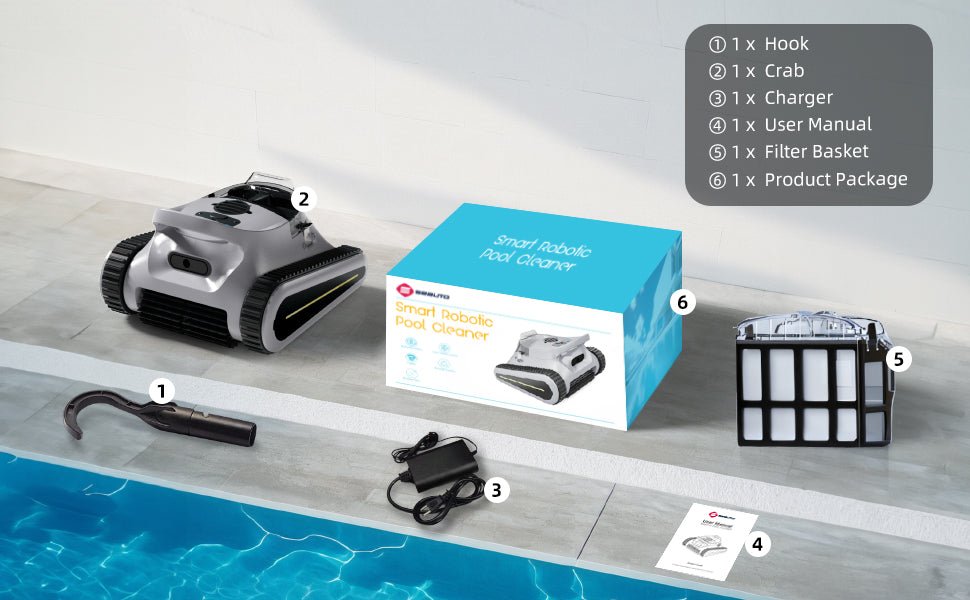 Havospark Robotic Pool Vacuum Cleaner for All Pool Shapes -SAT 30 — Up to 2150 sq ft / 3 m Depth, 2.5L Filter Basket, Cordless & Rechargeable - Image 9