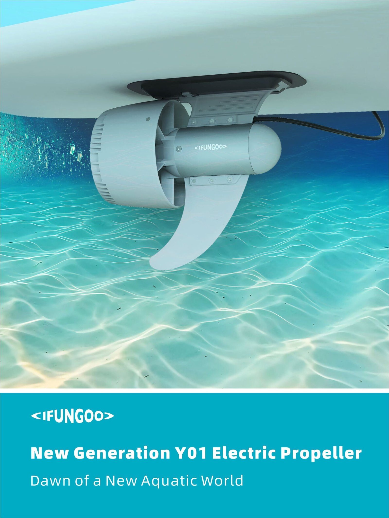 HAVOSPARK Y01 Electric Underwater Thruster for SUP – 600W, 13.5kg Thrust, 3 Forward & 1 Reverse Gear - Image 5